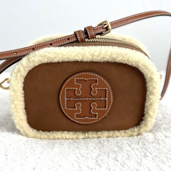 Tory Burch Mini Bombe Shearling Bag